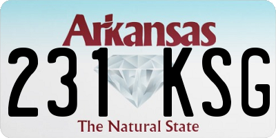 AR license plate 231KSG