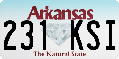 AR license plate 231KSI