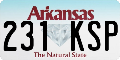 AR license plate 231KSP