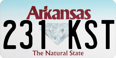 AR license plate 231KST