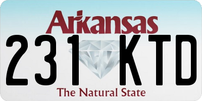 AR license plate 231KTD