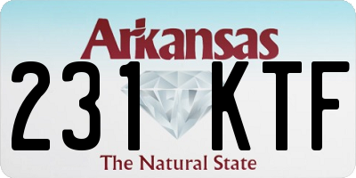 AR license plate 231KTF
