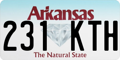 AR license plate 231KTH