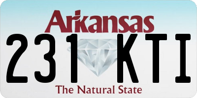 AR license plate 231KTI