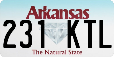 AR license plate 231KTL