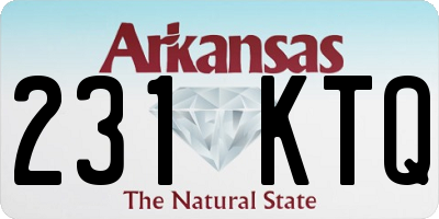 AR license plate 231KTQ
