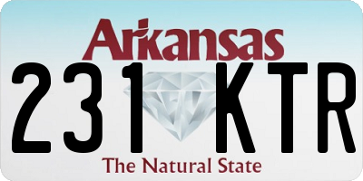 AR license plate 231KTR