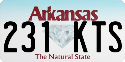 AR license plate 231KTS