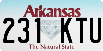 AR license plate 231KTU