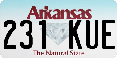 AR license plate 231KUE