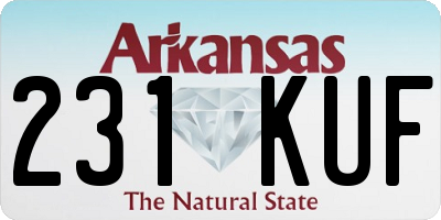 AR license plate 231KUF