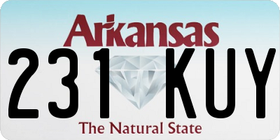 AR license plate 231KUY