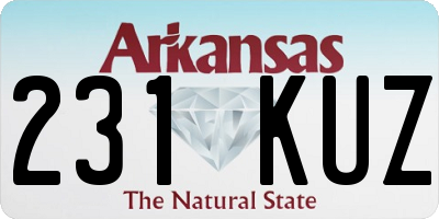 AR license plate 231KUZ