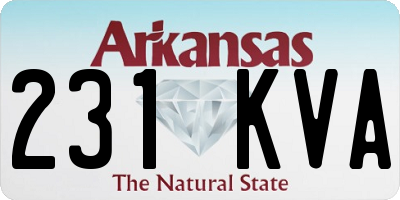 AR license plate 231KVA