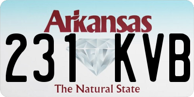 AR license plate 231KVB