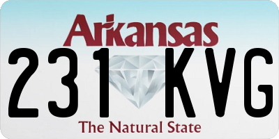 AR license plate 231KVG