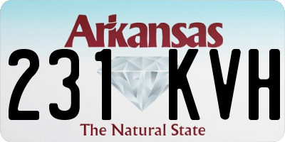 AR license plate 231KVH