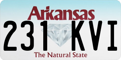 AR license plate 231KVI