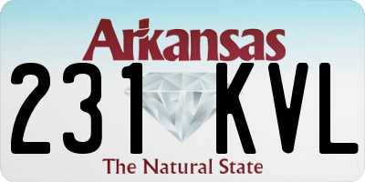 AR license plate 231KVL