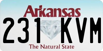 AR license plate 231KVM