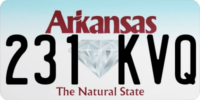 AR license plate 231KVQ