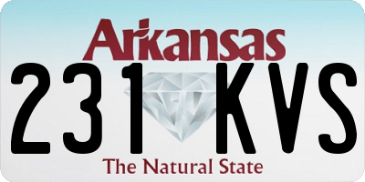 AR license plate 231KVS