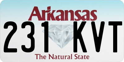 AR license plate 231KVT