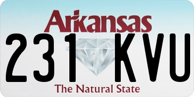 AR license plate 231KVU