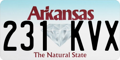 AR license plate 231KVX