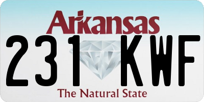 AR license plate 231KWF