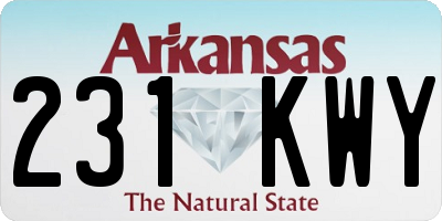 AR license plate 231KWY