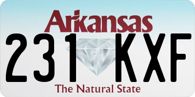 AR license plate 231KXF