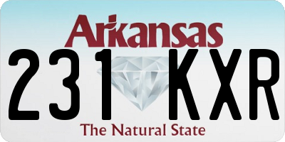AR license plate 231KXR