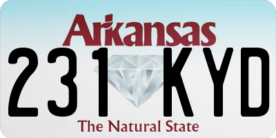 AR license plate 231KYD