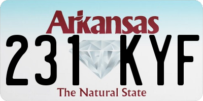 AR license plate 231KYF