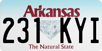 AR license plate 231KYI