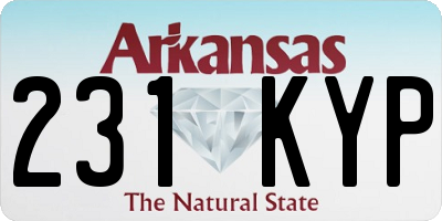 AR license plate 231KYP
