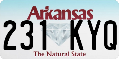 AR license plate 231KYQ