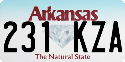 AR license plate 231KZA