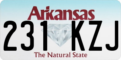 AR license plate 231KZJ