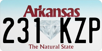 AR license plate 231KZP
