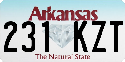 AR license plate 231KZT