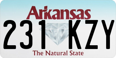 AR license plate 231KZY
