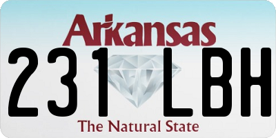 AR license plate 231LBH