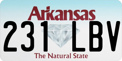 AR license plate 231LBV