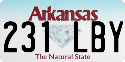 AR license plate 231LBY
