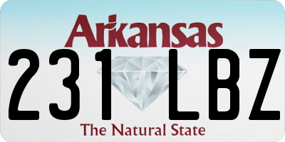 AR license plate 231LBZ