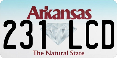 AR license plate 231LCD