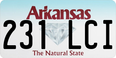 AR license plate 231LCI