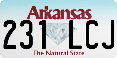 AR license plate 231LCJ